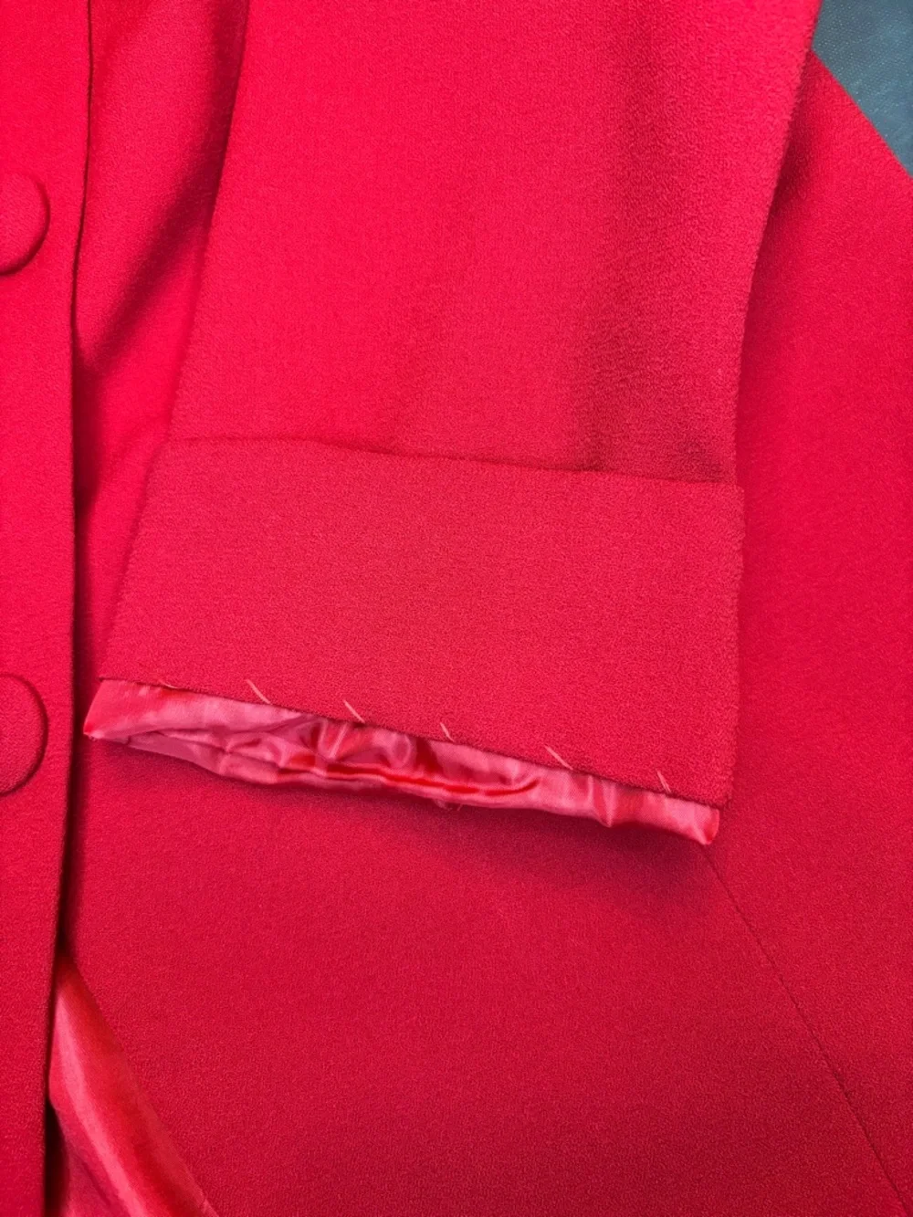 Vintage Christian Dior Red Power Blazer